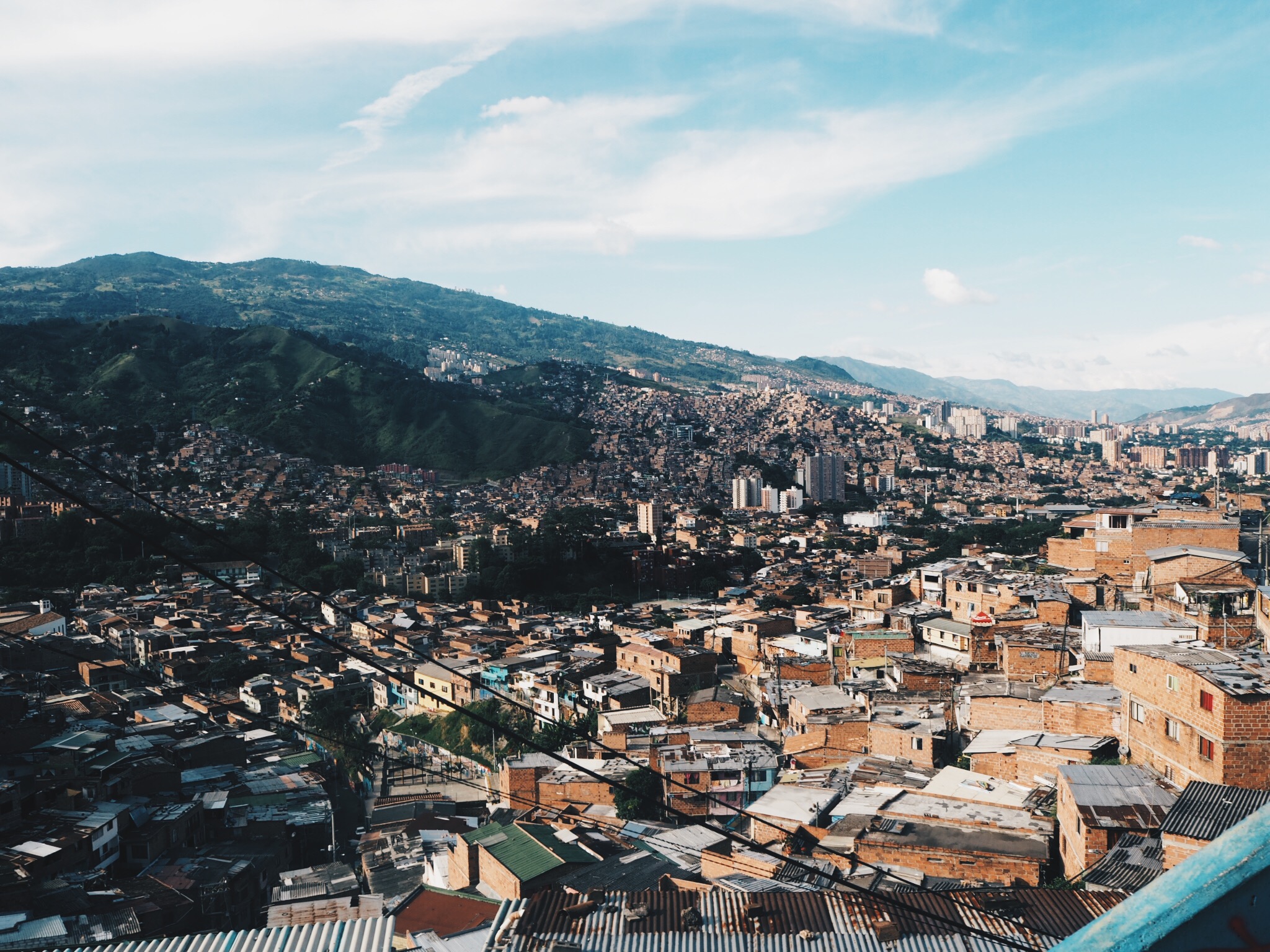 Overview of Medellin in Colombia